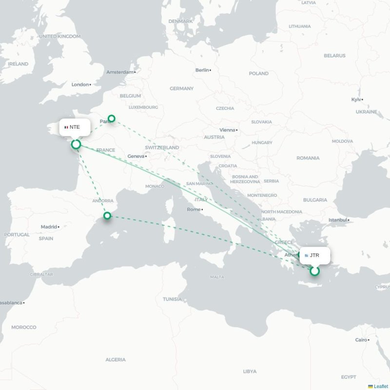 JTR - NTE route map