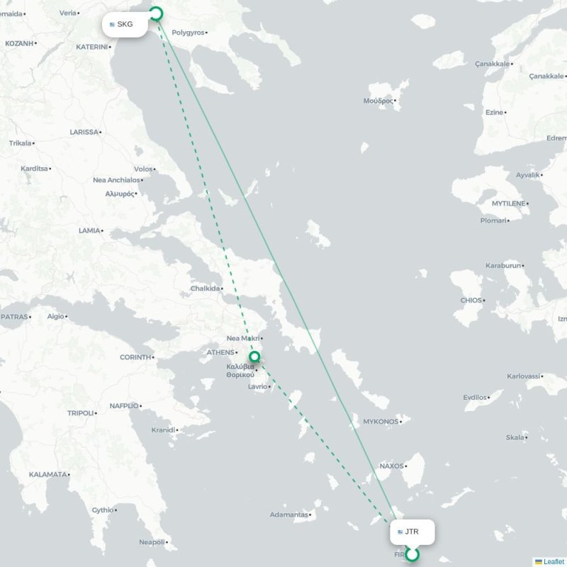 JTR - SKG route map