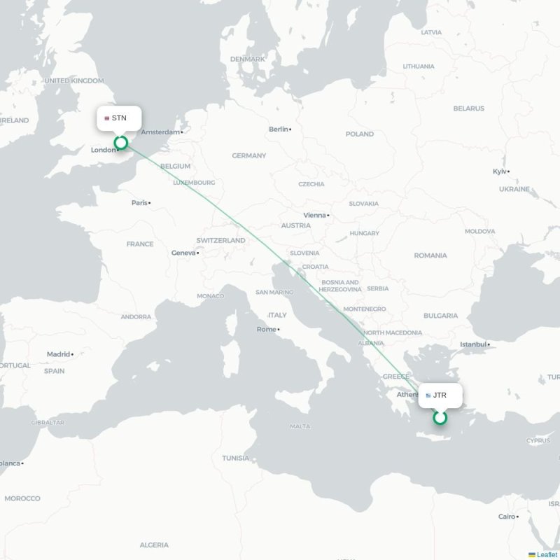 JTR - STN route map