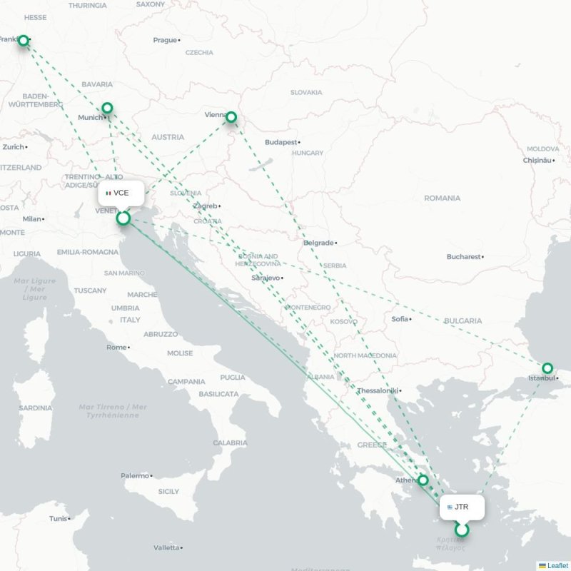 JTR - VCE route map