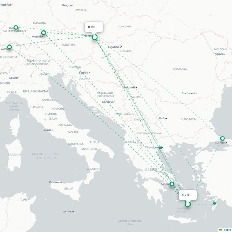 JTR - VIE route map