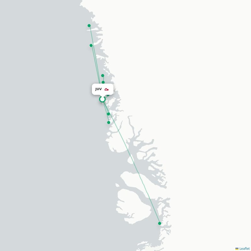 Route map Upernavik  JUV 