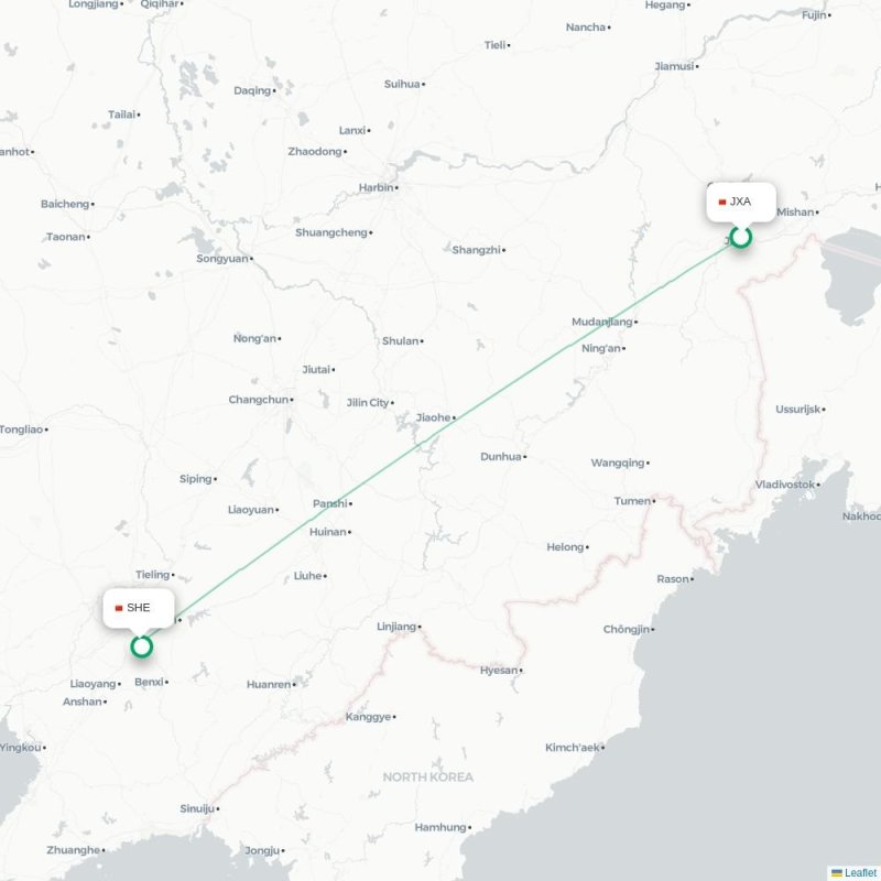 JXA - SHE route map