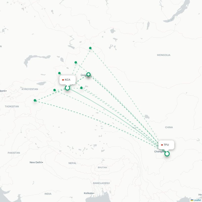 KCA - TFU route map