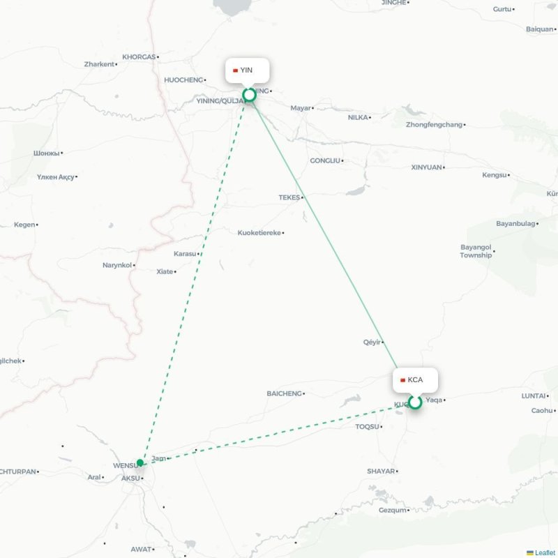 KCA - YIN route map