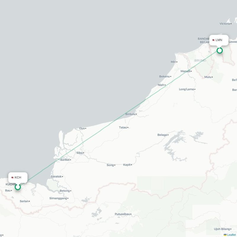 KCH - LMN route map