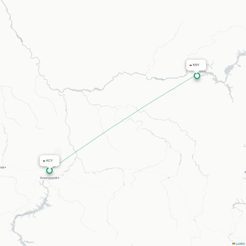 KCY - KNY route map