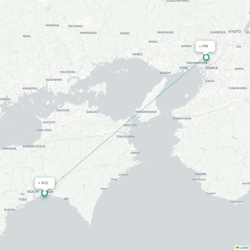 KCZ - ITM route map