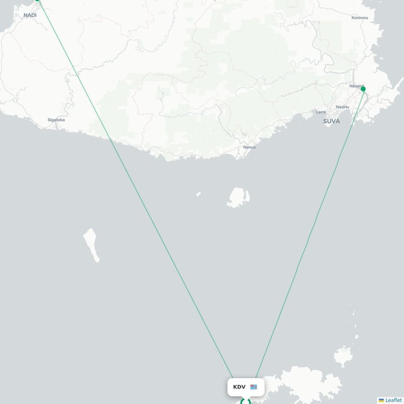 Route map Vunisea  KDV 