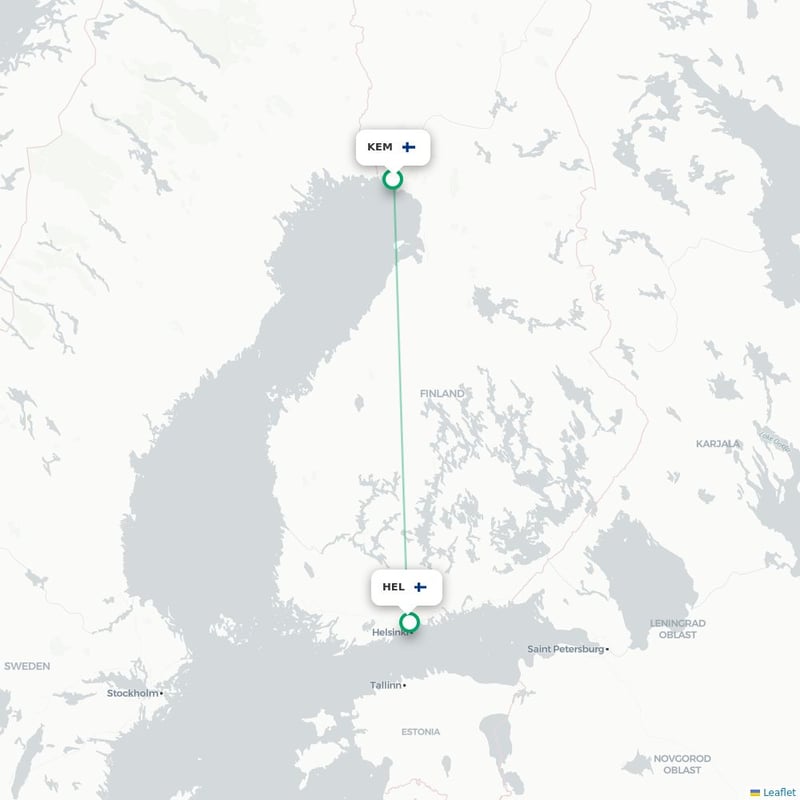 Route map Kemi  KEM 
