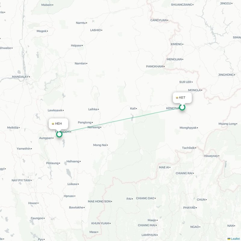 KET - HEH route map