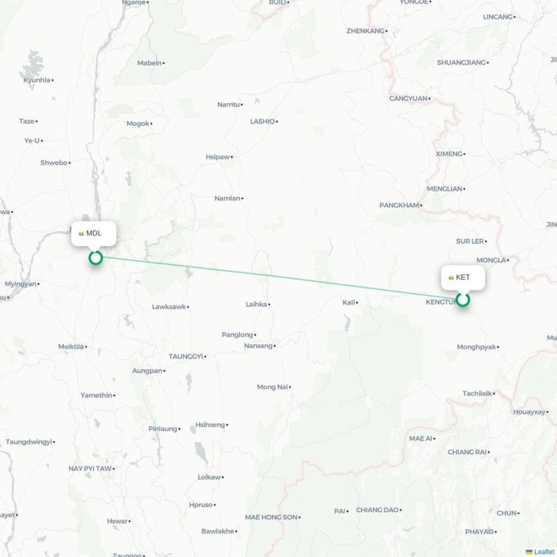 KET - MDL route map