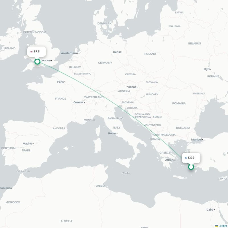KGS - BRS route map