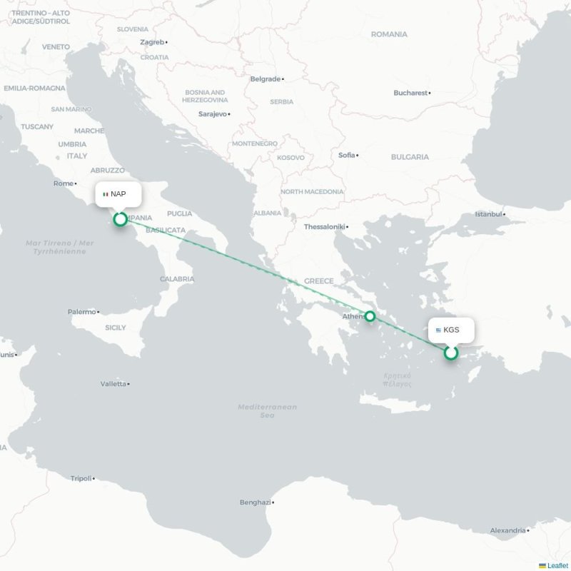 KGS - NAP route map