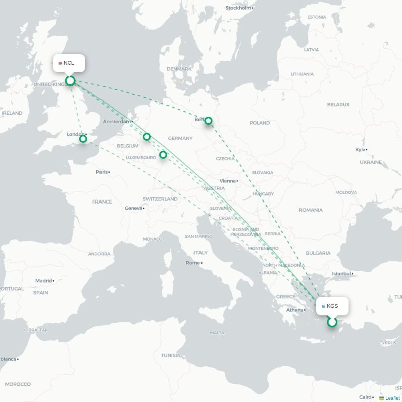 KGS - NCL route map
