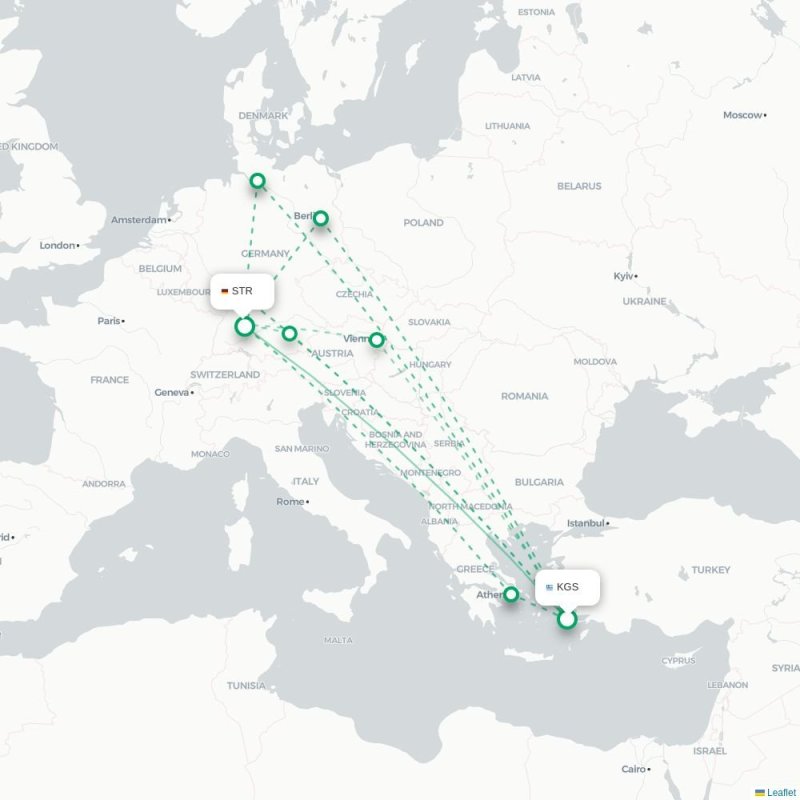 KGS - STR route map