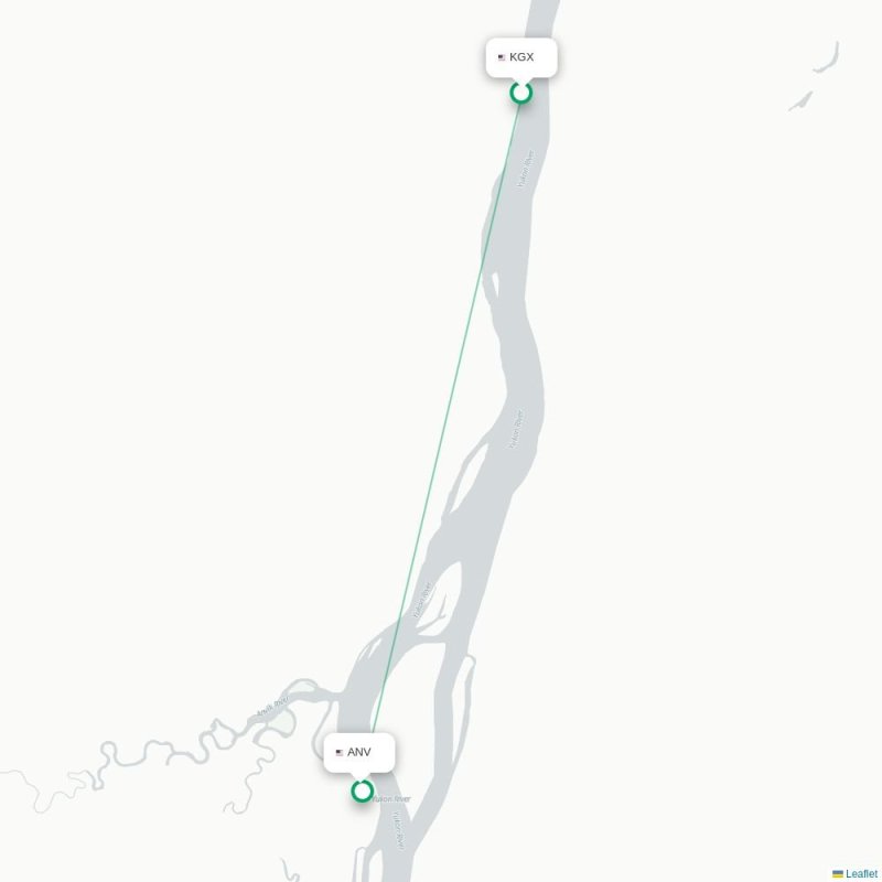 KGX - ANV route map