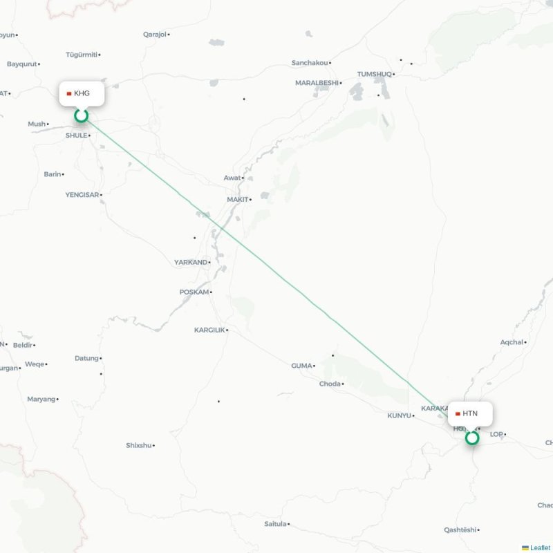KHG - HTN route map