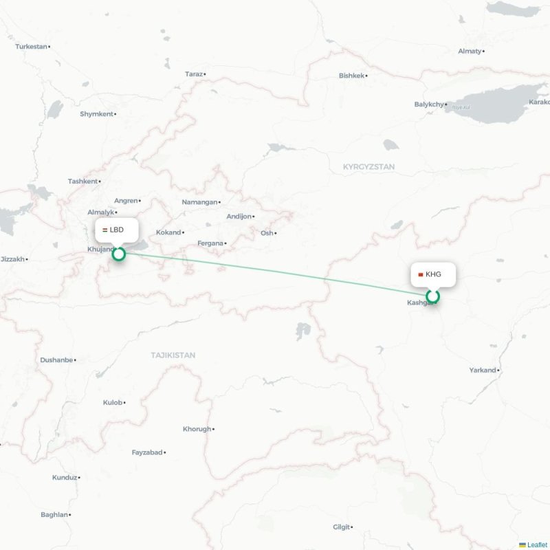KHG - LBD route map