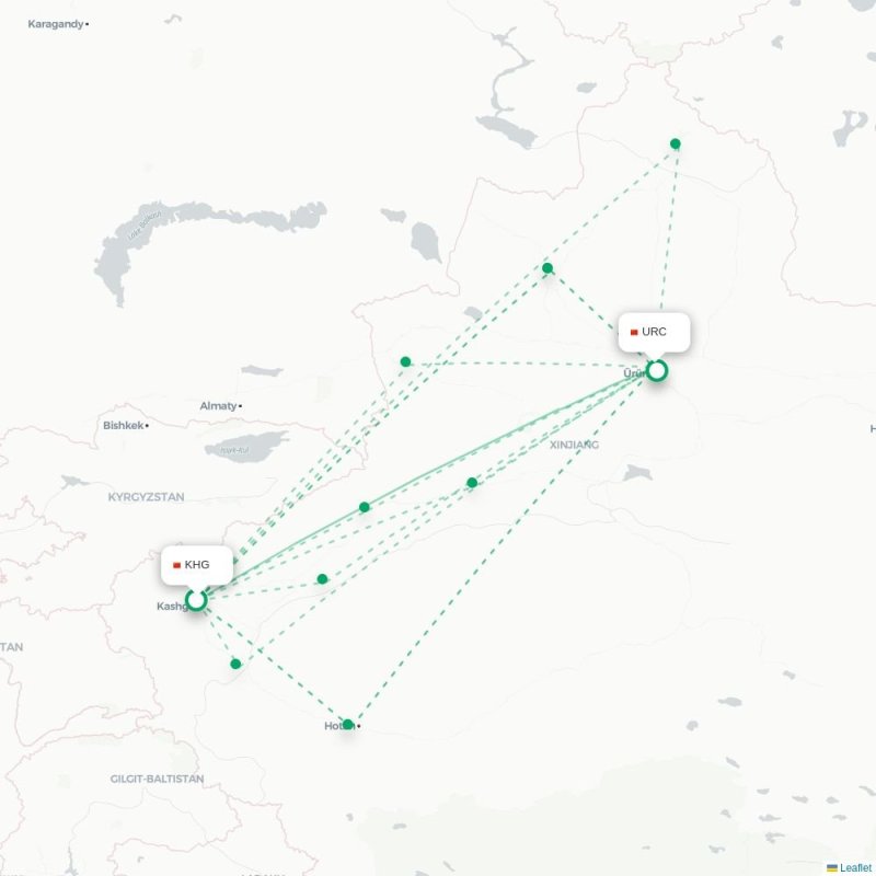 KHG - URC route map