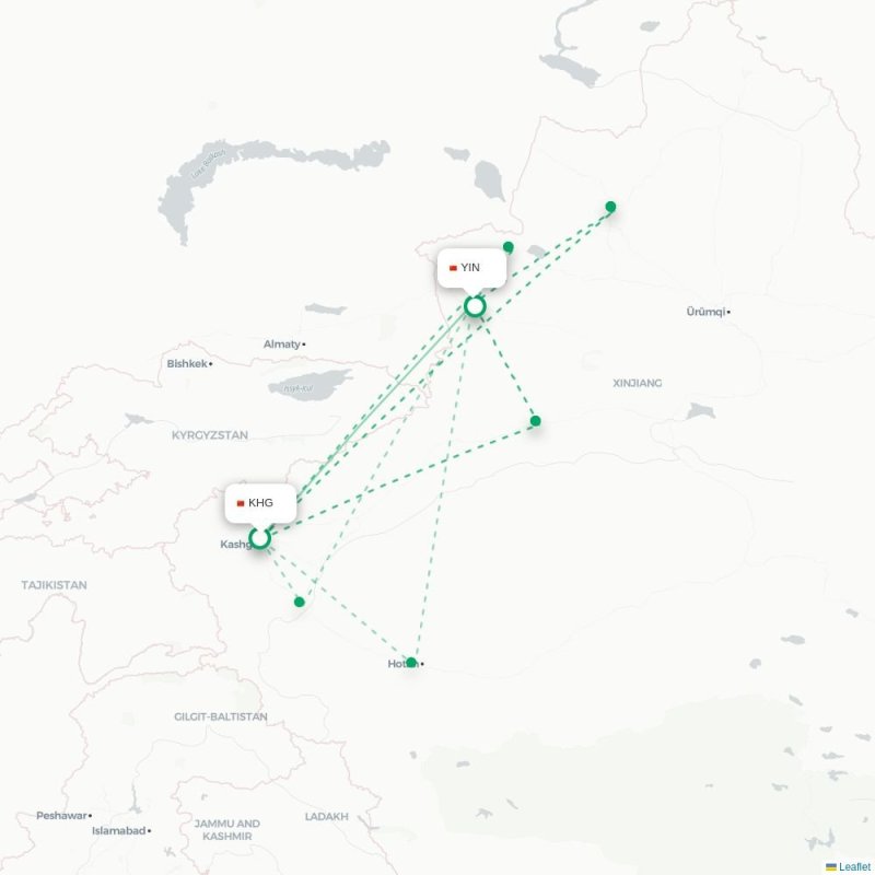 KHG - YIN route map