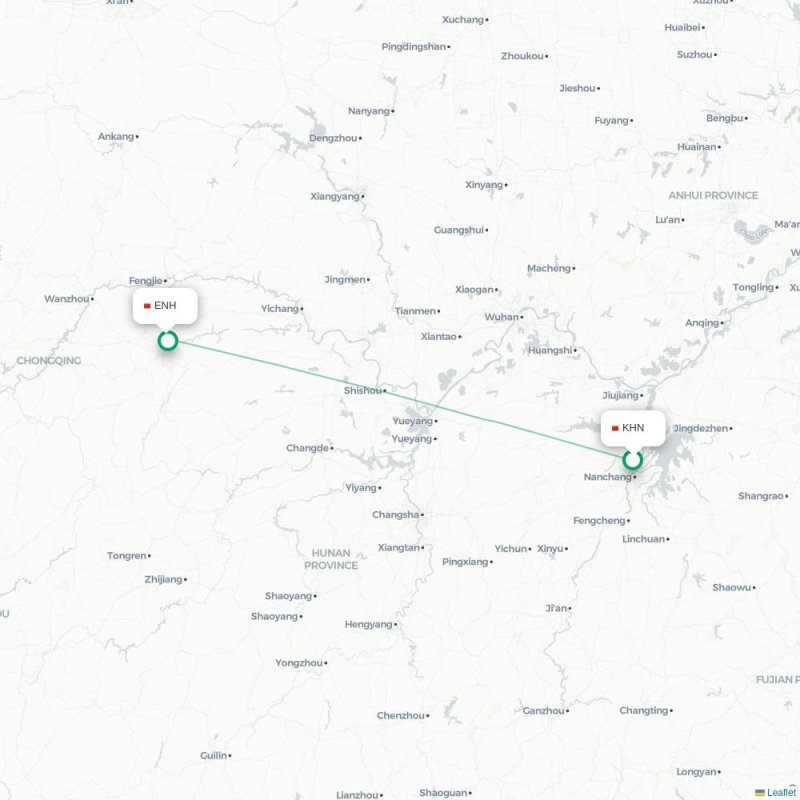 KHN - ENH route map