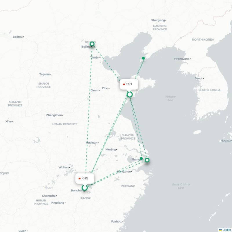 KHN - TAO route map