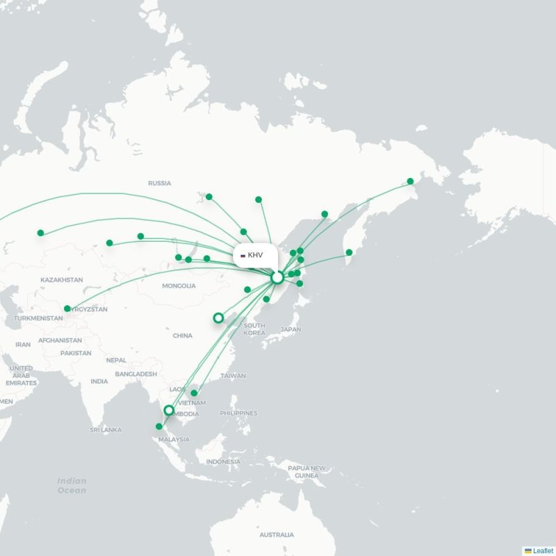 KHV - SKD route map