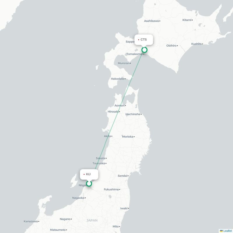 KIJ - CTS route map