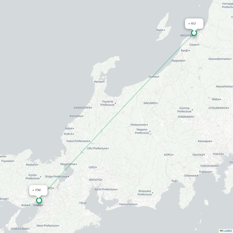 KIJ - ITM route map