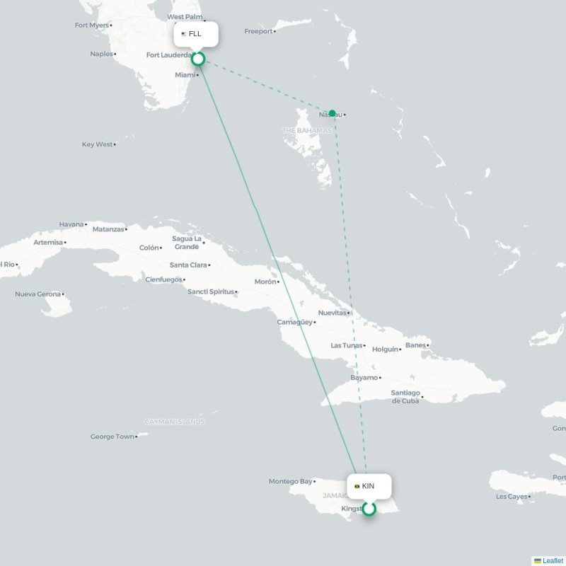 KIN - FLL route map