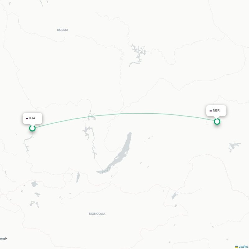 KJA - NER route map