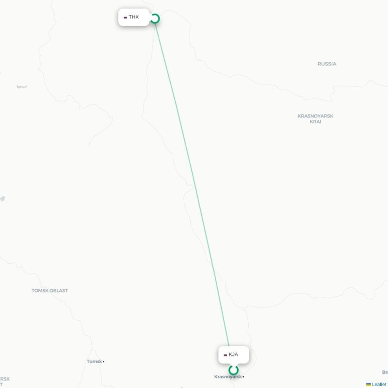 KJA - THX route map