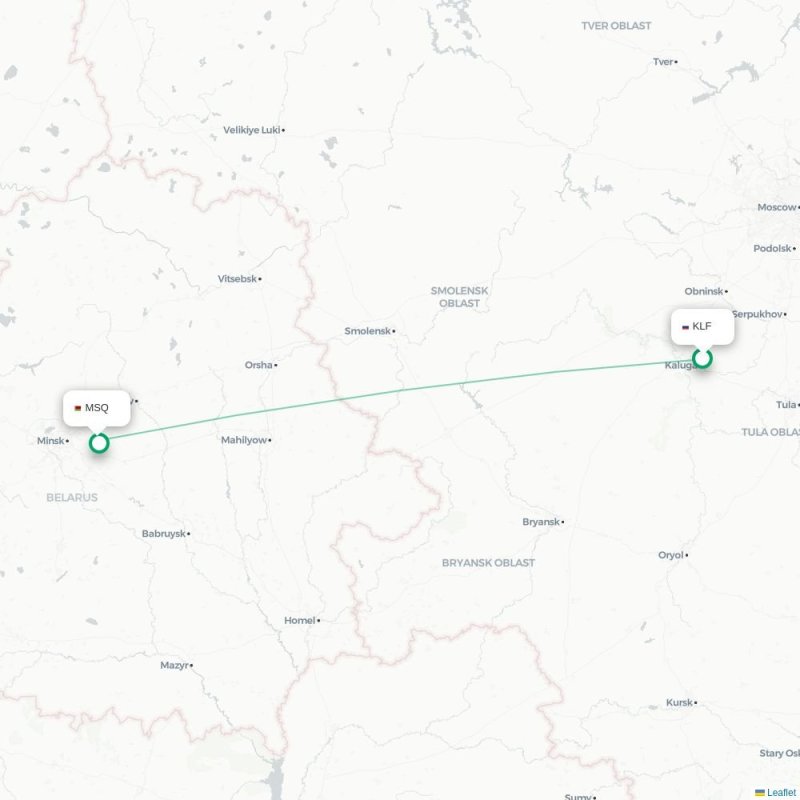 KLF - MSQ route map