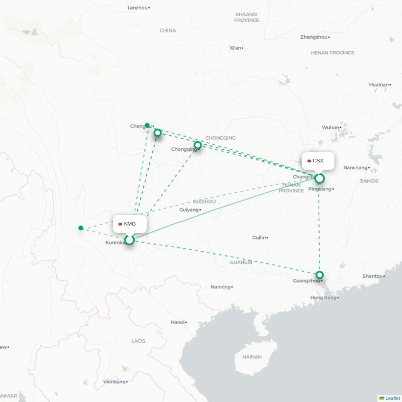 KMG - CSX route map
