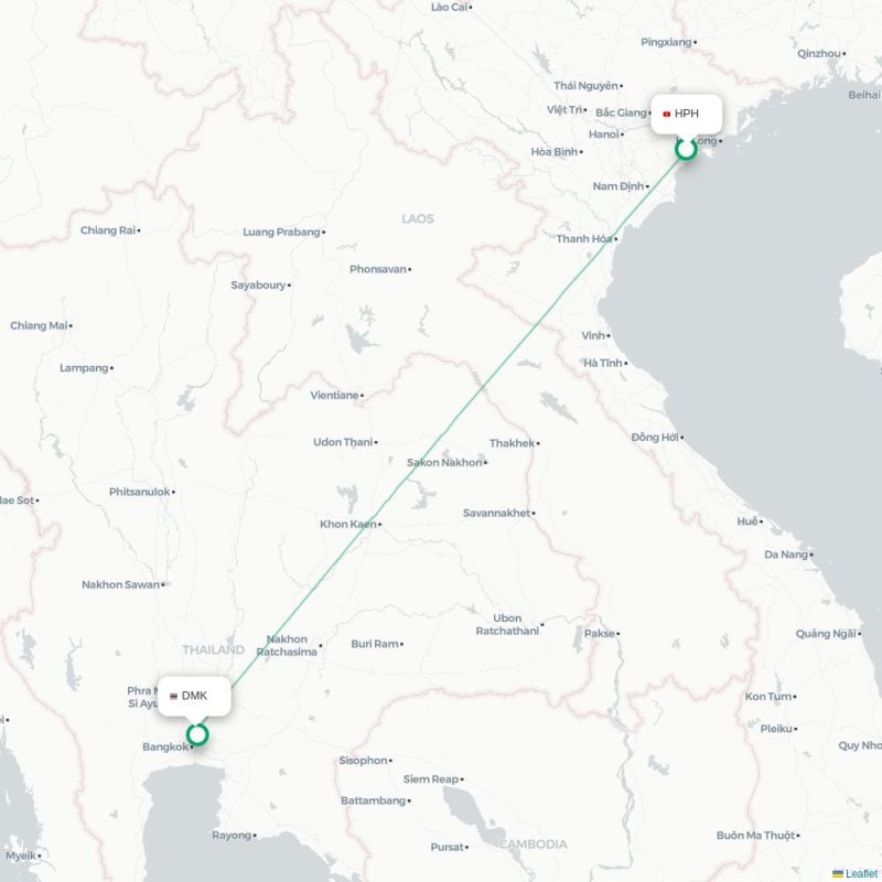 KMG - DMK route map