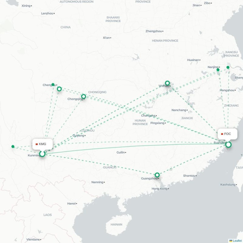 KMG - FOC route map