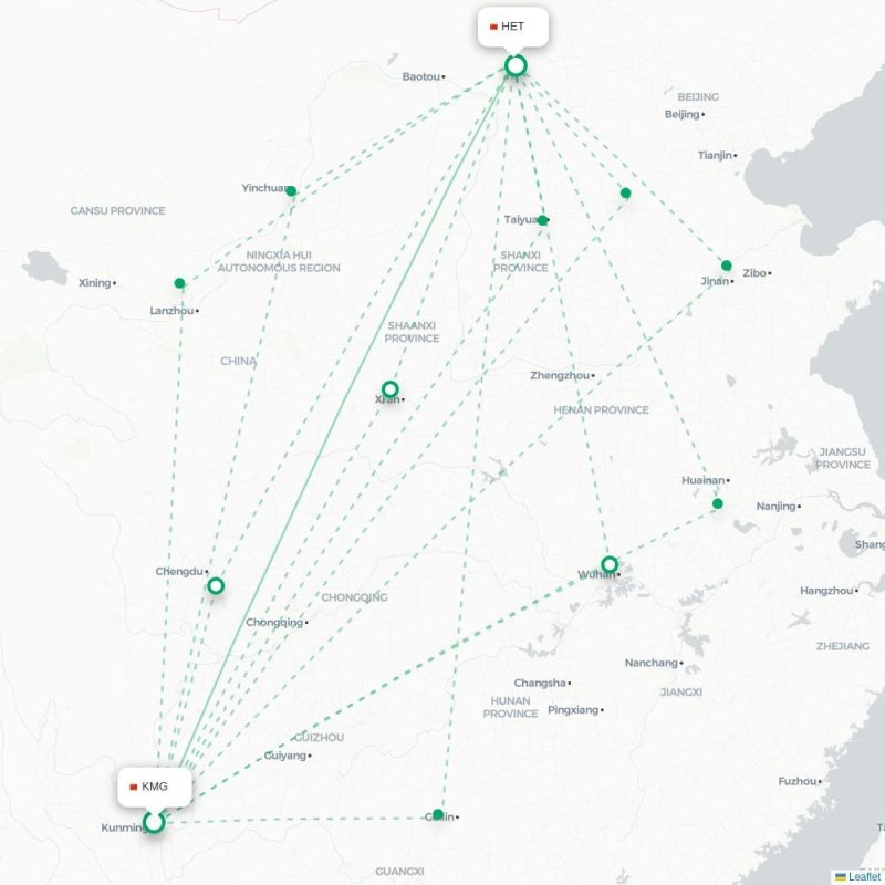 KMG - HET route map