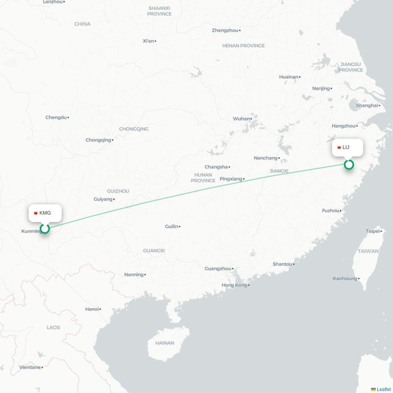 KMG - LIJ route map