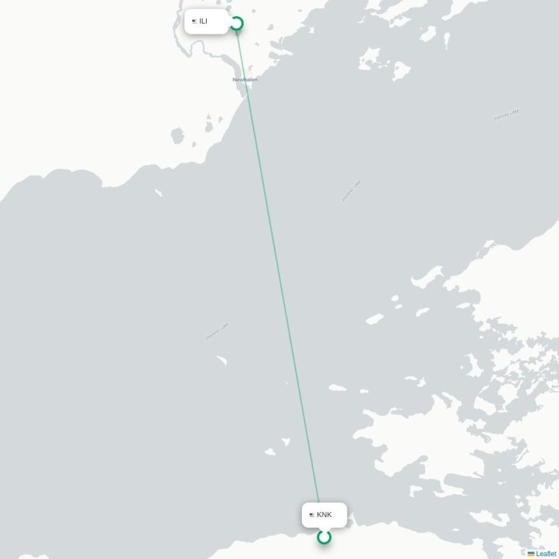 KNK - ILI route map
