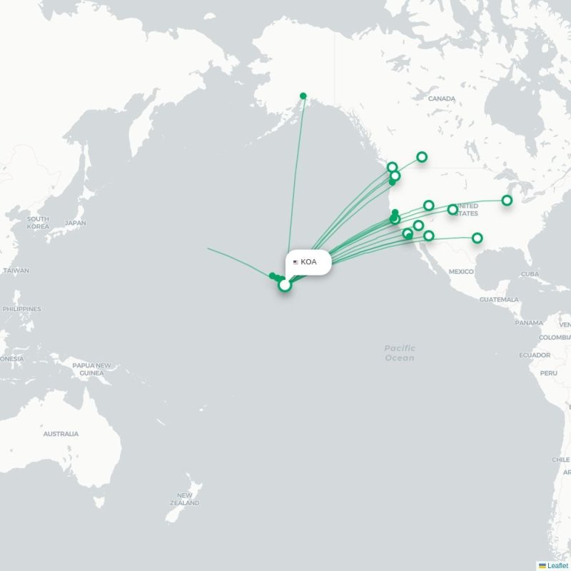 KOA - MUE route map