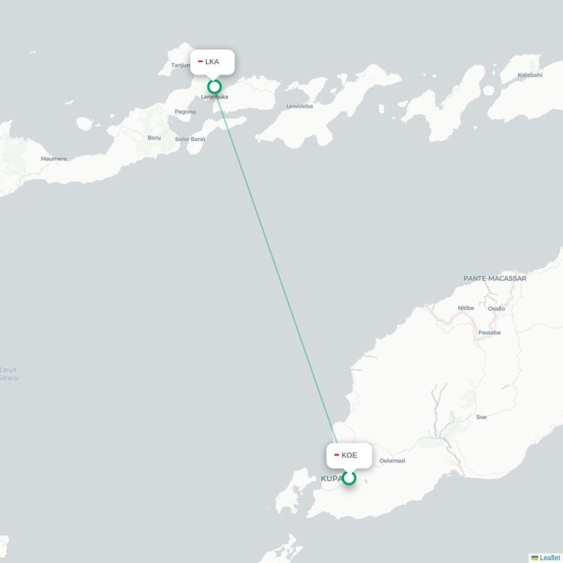 KOE - LKA route map