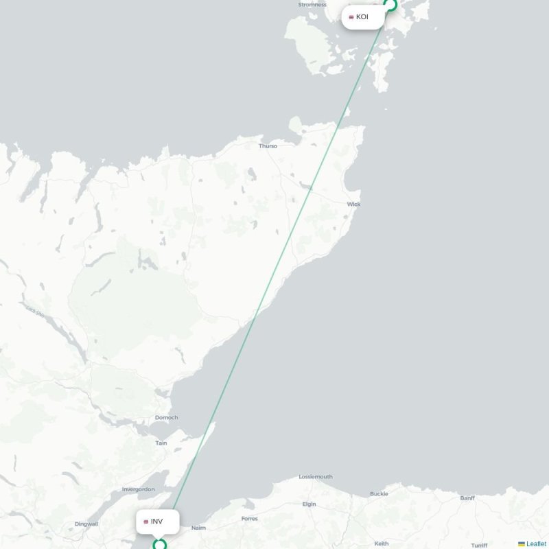KOI - INV route map