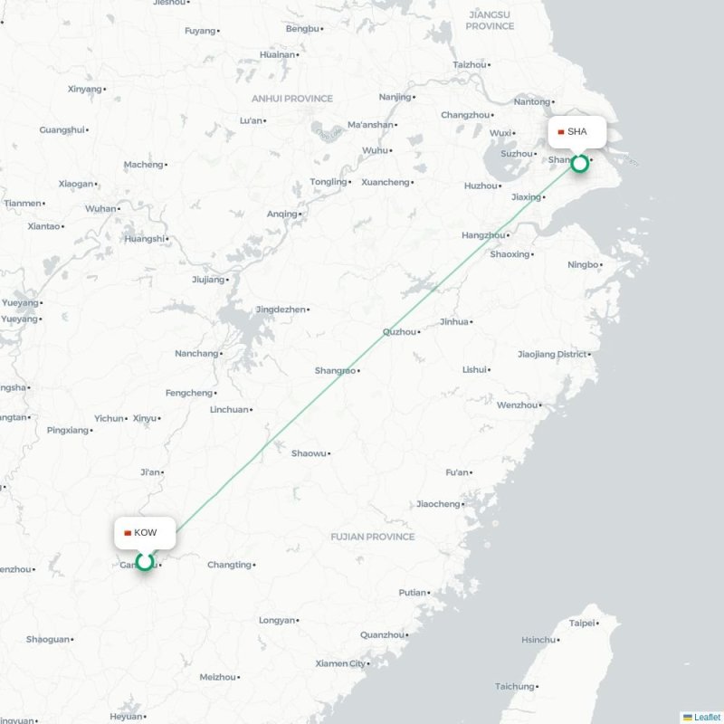 KOW - SHA route map