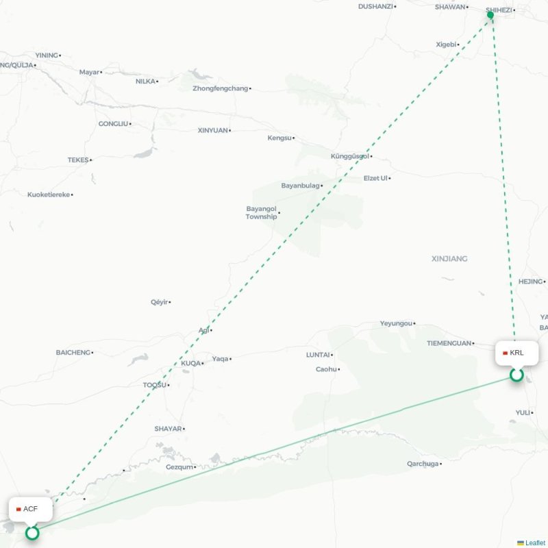 KRL - ACF route map