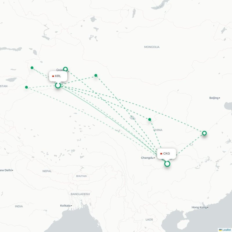 KRL - CKG route map