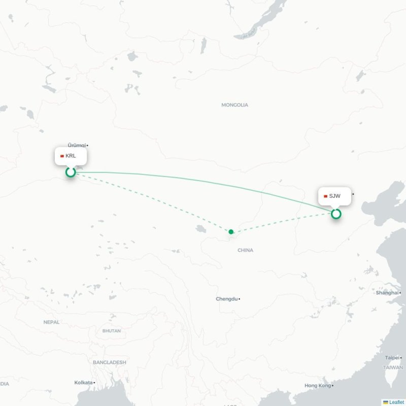 KRL - SJW route map