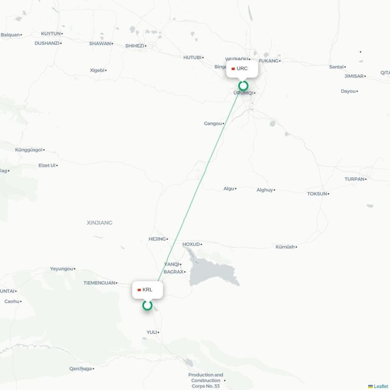 KRL - URC route map