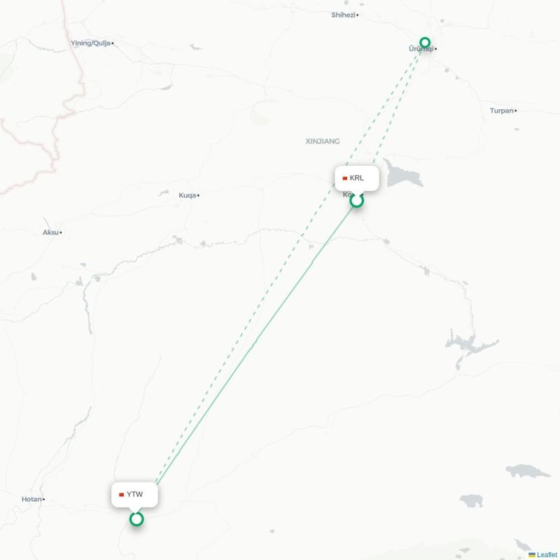 KRL - YTW route map