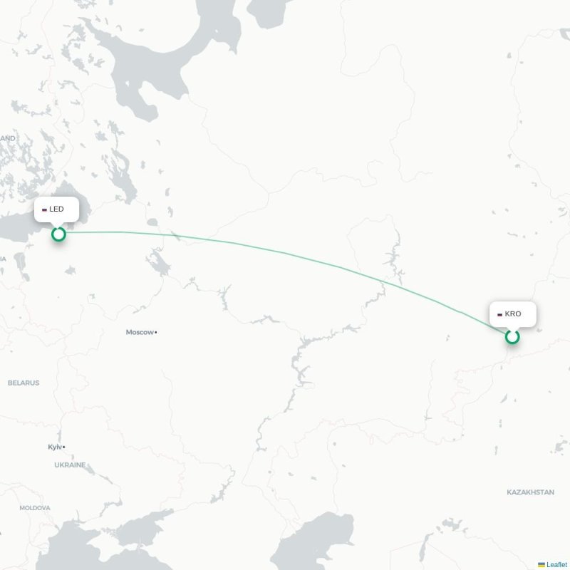 KRO - LED route map